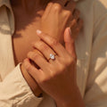 Oval stone Ring