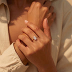 Oval stone Ring