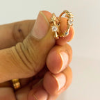 Star stone hoops