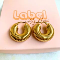 Spiral Gold Hoops