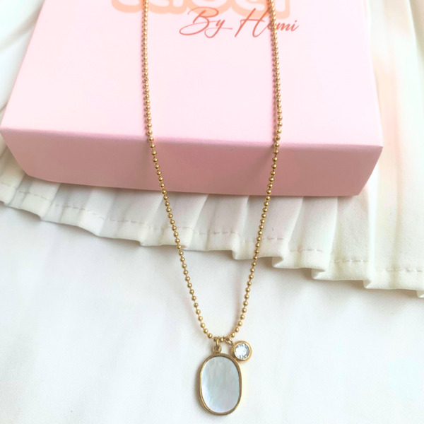 MOP Oval Necklace