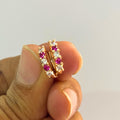 pink basic hoops