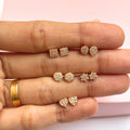 Set of 5 mini studs