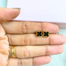 Gold Clover Studs