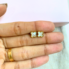 Gold Clover Studs