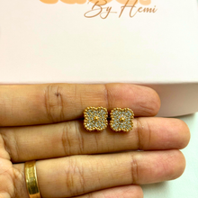 Clover Stone Studs