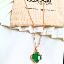 Colored Clover Necklace