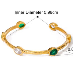 Emerald cuff Bracelet