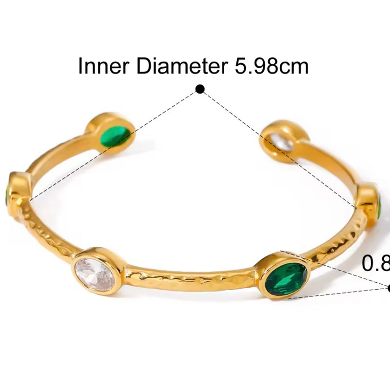 Emerald cuff Bracelet