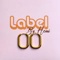 Thin Oval Hoops