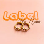 Star stone hoops