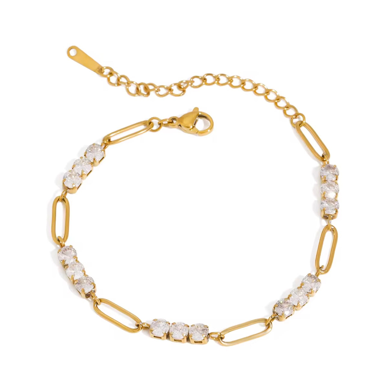 Paperclip Tennis Bracelet