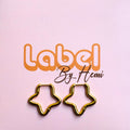 Thin Star Hoops