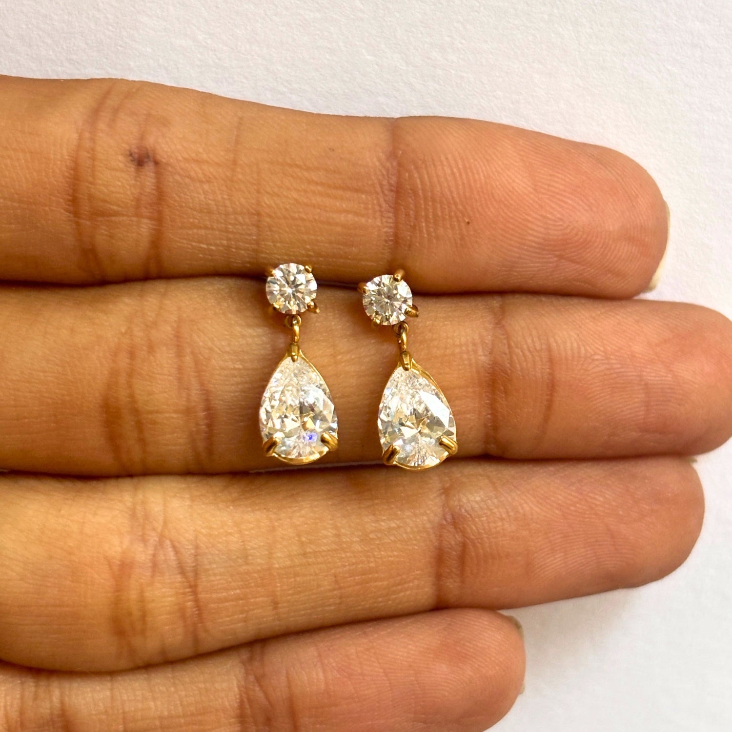 Almond Drop Studs