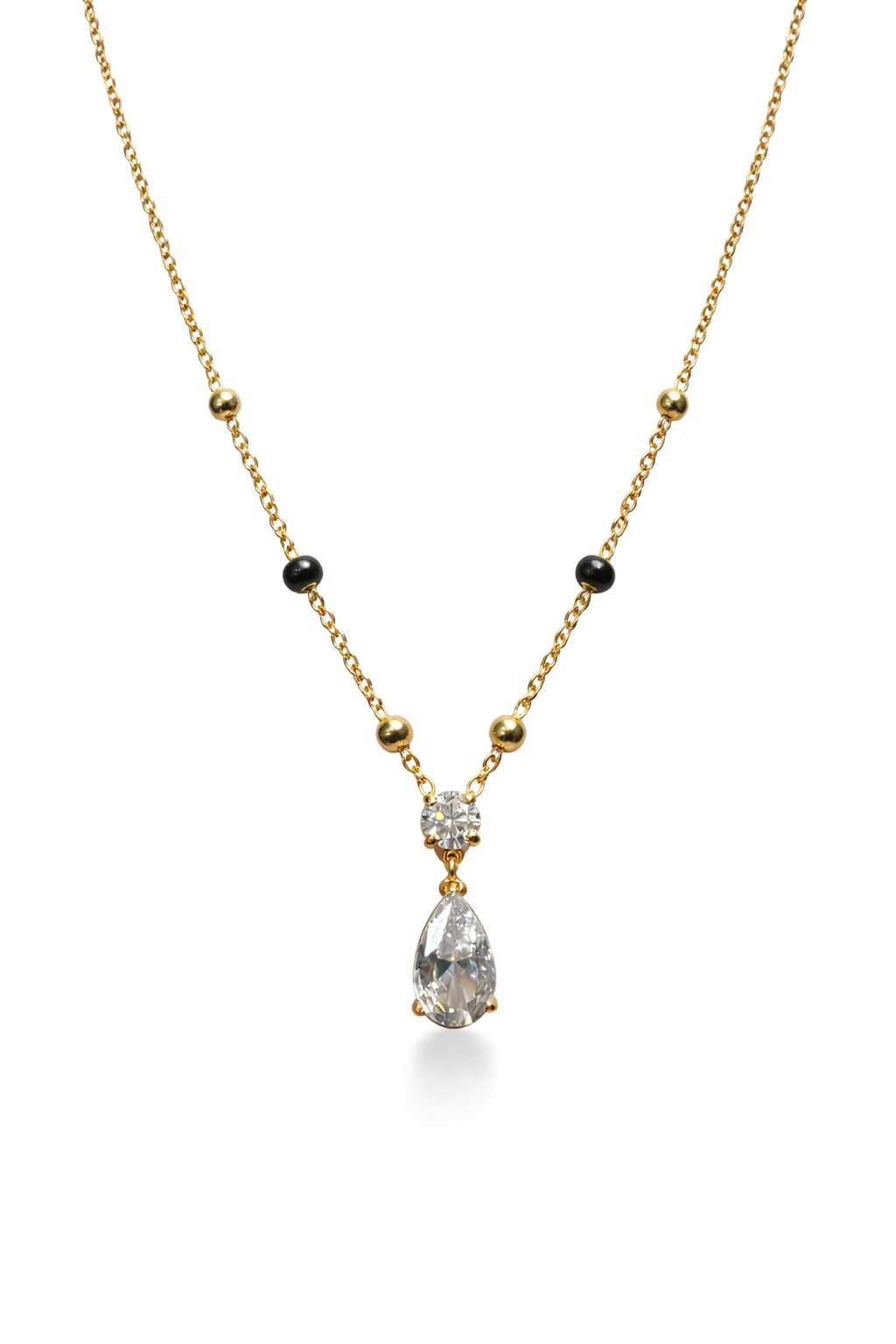 Crystal Dewdrop Mangalsutra