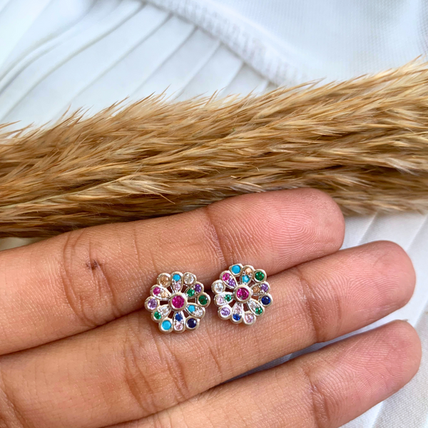 Multi color Diamond Studs