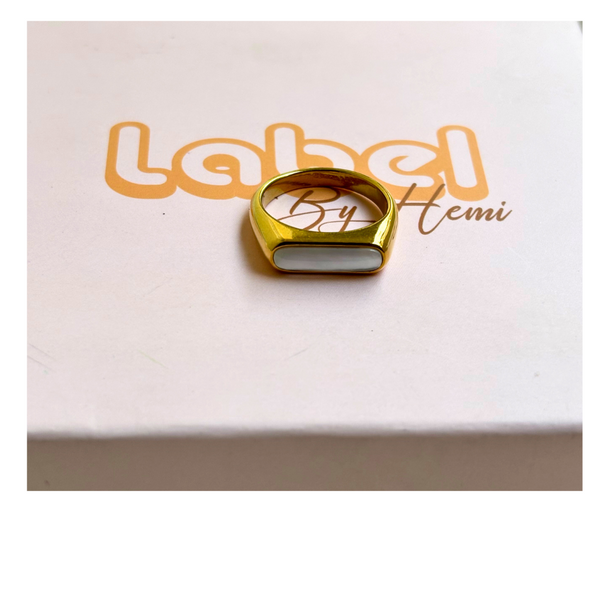 Bar Gold Plated Ring