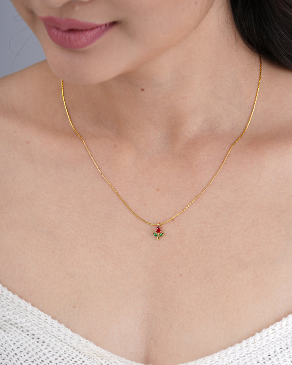 rose petal  Necklace