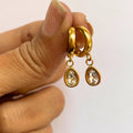 Marquise cut studs