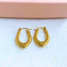 Fake Fish Gold Hoops