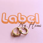 floral basic hoops