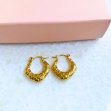 Fake Fish Gold Hoops