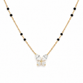 Butterfly small bead mangalsutra