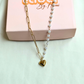 Heart Pearl Necklace