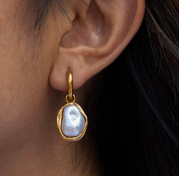 Pearl Hoops