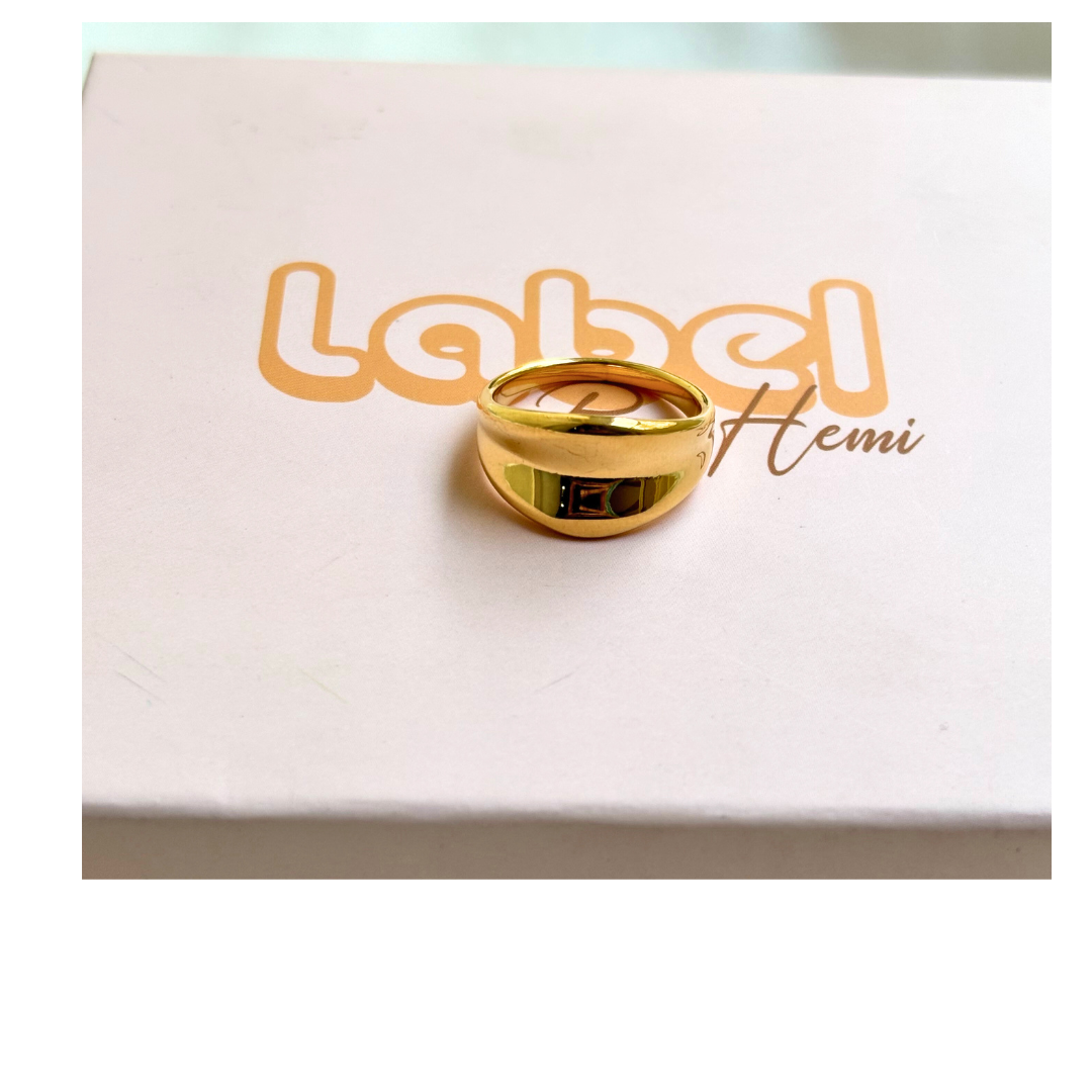 Gold Rings Labelled Gleams Gold Plated Ring – Label By Hemi