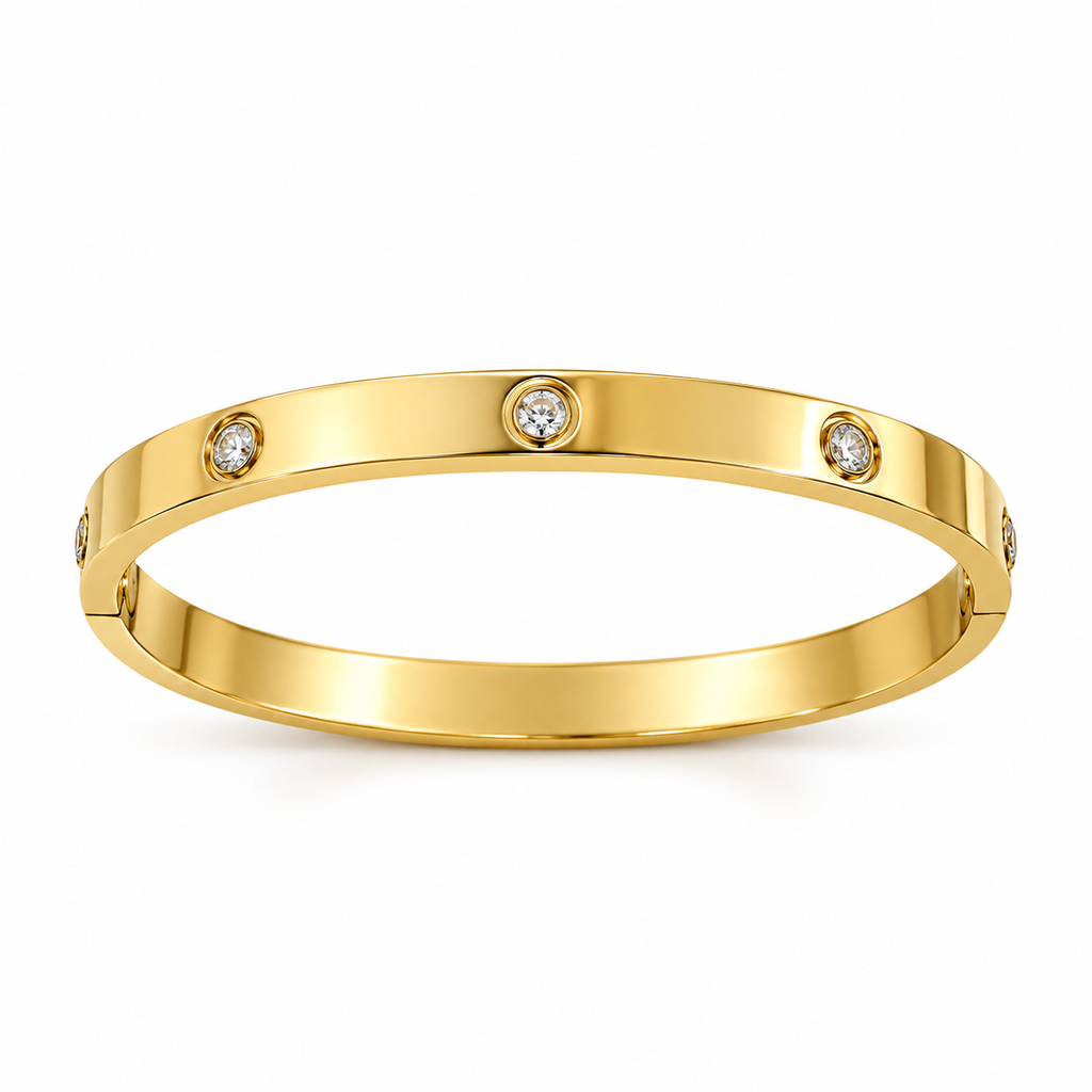All Stone Broad Bracelet
