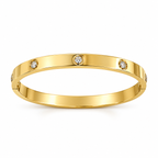All Stone Broad Bracelet