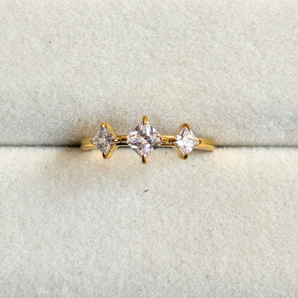 Square stone Ring