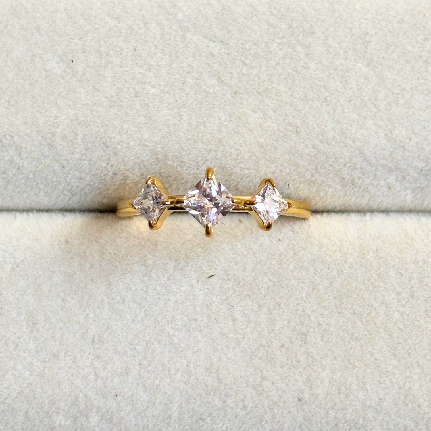 Square stone Ring