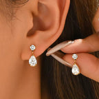 Almond Drop Studs