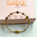 Evil eye Pipe Bracelet