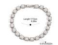 Square tennis bracelet