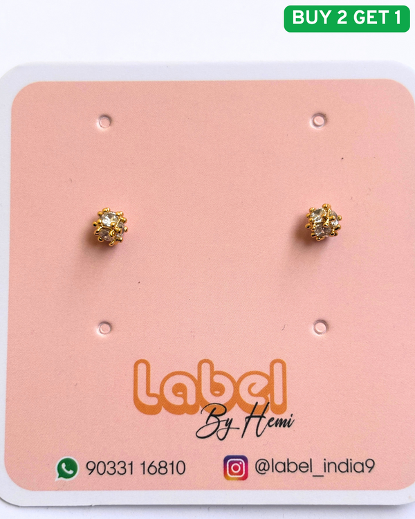 stone balls earrings