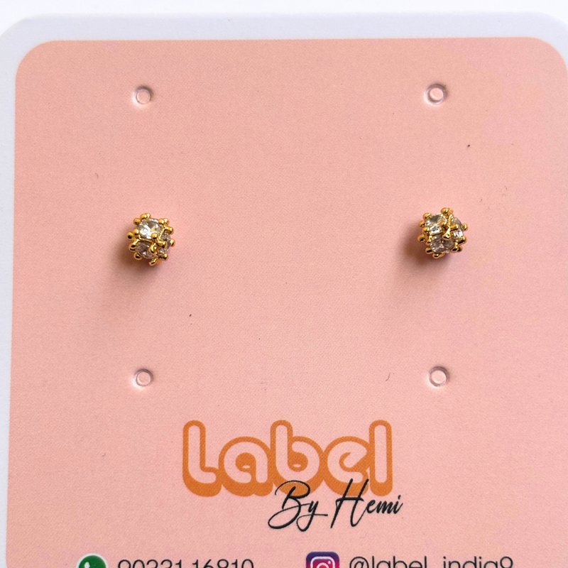 stone balls earrings