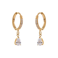 Almond hang Hoops