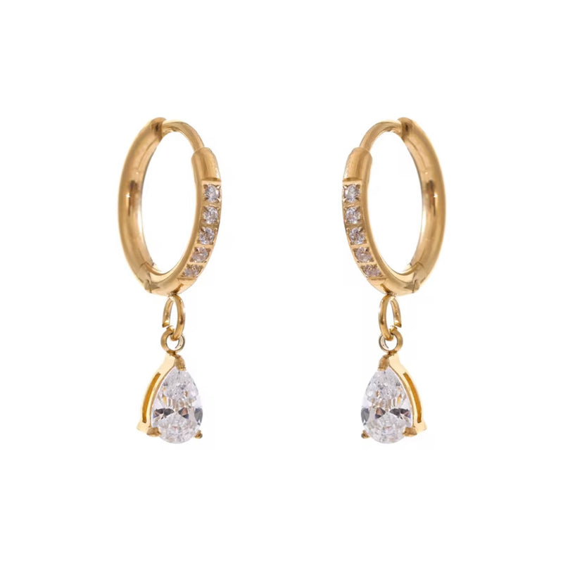 Almond hang Hoops