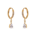 Almond hang Hoops