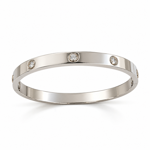 All Stone Broad Bracelet