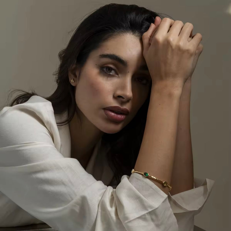 Emerald cuff Bracelet