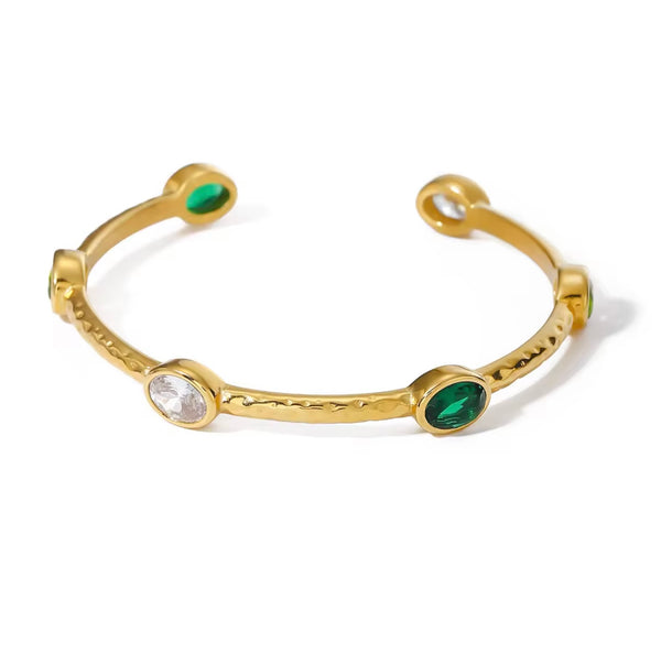 Emerald cuff Bracelet