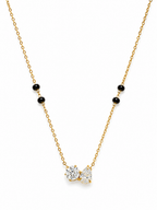 Two stone Black beads mangalsutra