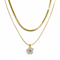 Floral layered Necklace