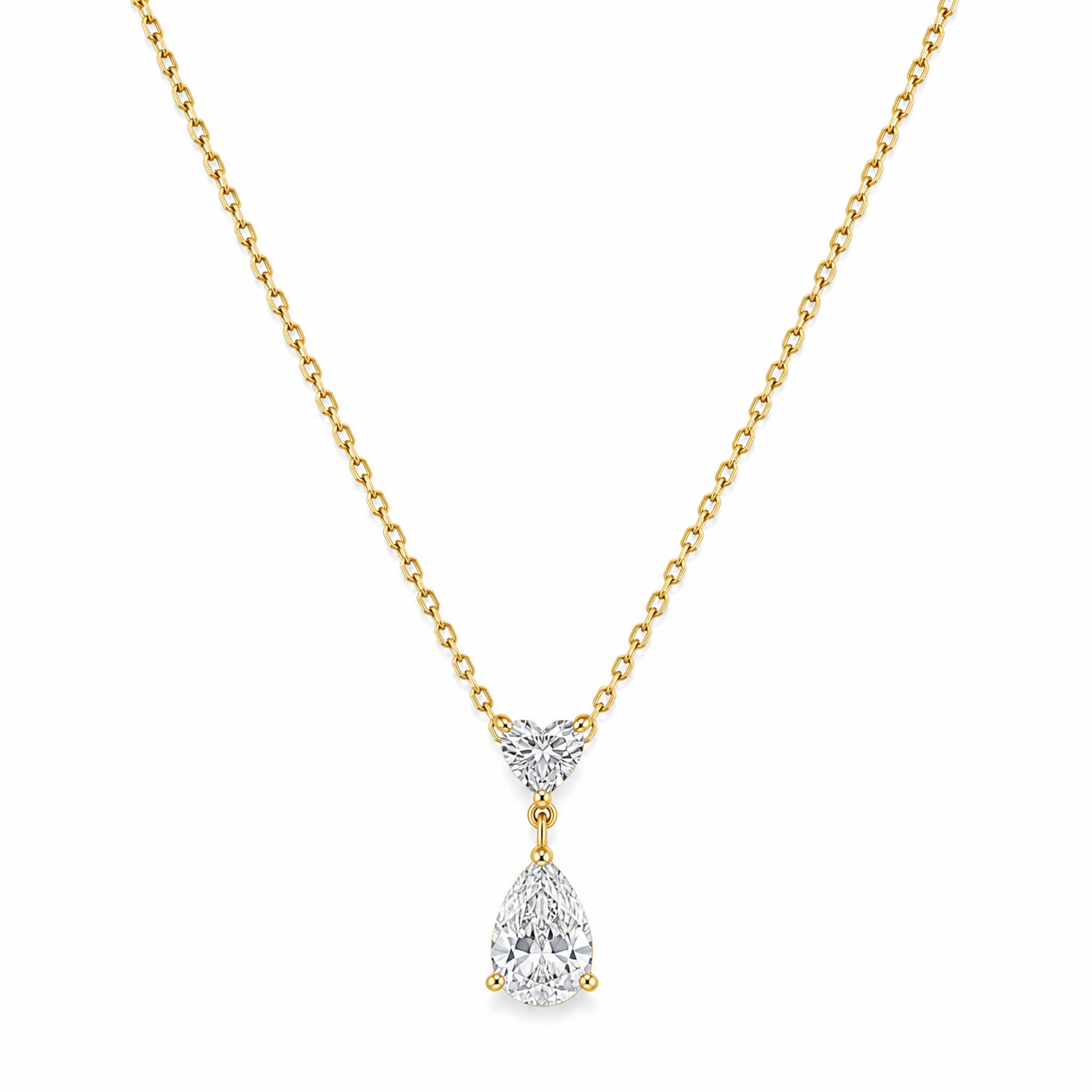 Heart Teardrop Necklace