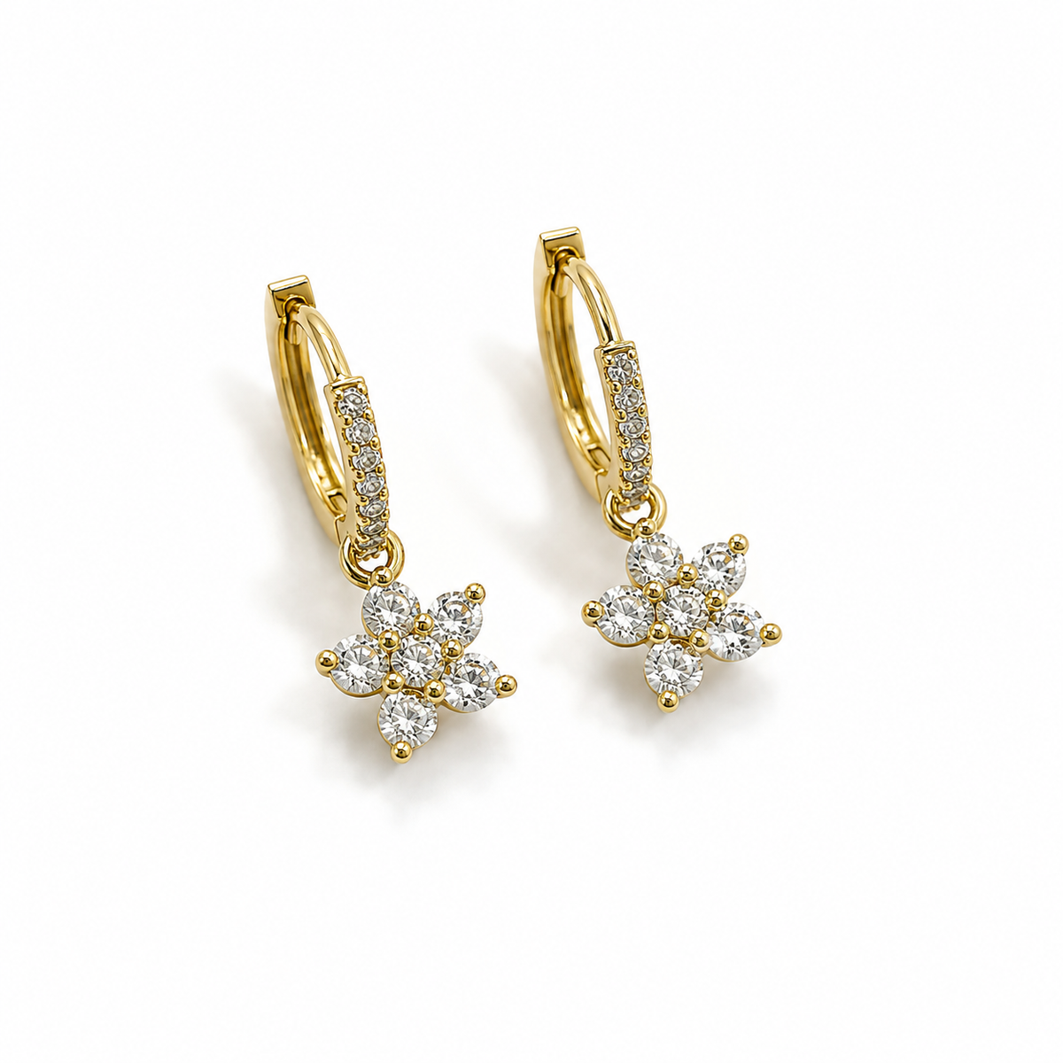 Flora Luxe Gold Hoops