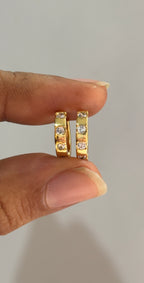 crystal hoops
